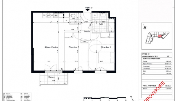 Logement tudiant T3 à Pontoise (95300)