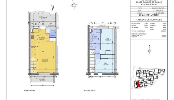 Logement �tudiant T3 &agrave; Puilboreau (17138)