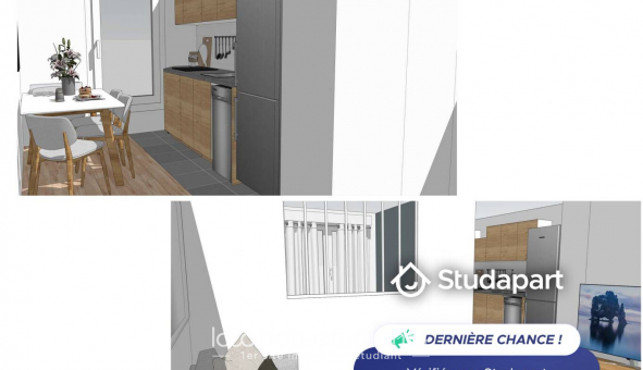 Logement tudiant T3 à Puteaux (92800)