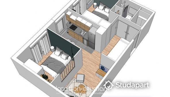 Logement tudiant T3 à Puteaux (92800)
