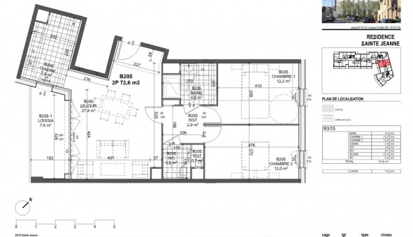 Logement tudiant T3 à Reims (51100)