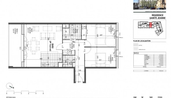 Logement tudiant T3 à Reims (51100)