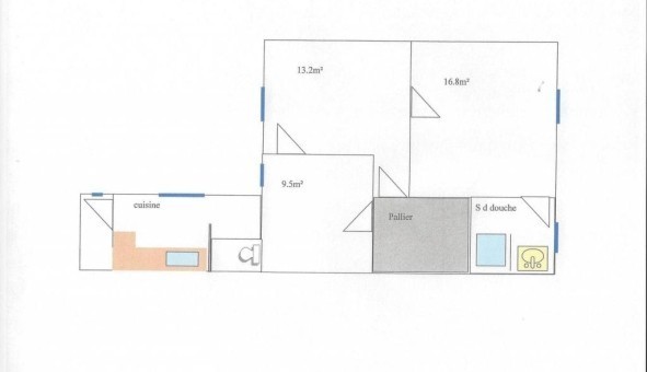 Logement tudiant T3 à Reims (51100)