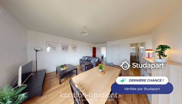 Logement �tudiant Location T3 Meubl&eacute; Reims (51100)