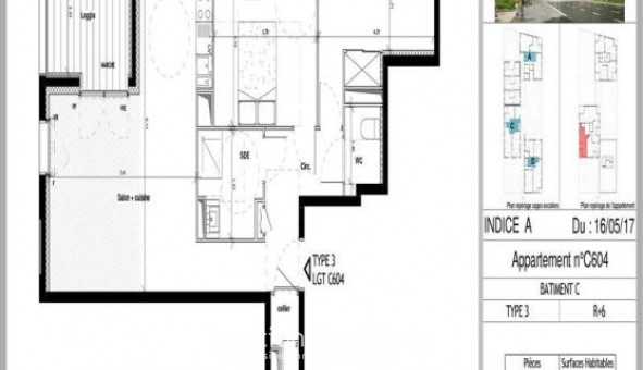 Logement �tudiant T3 &agrave; Rennes (35000)