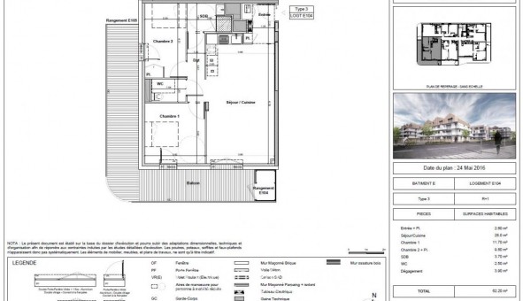 Logement tudiant T3 à Rez (44400)
