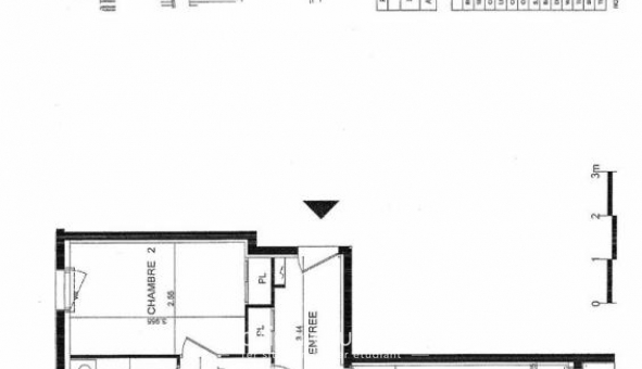 Logement �tudiant T3 &agrave; Rez� (44400)