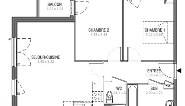 Logement tudiant T3 à Roissy en Brie (77680)