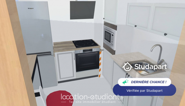 Logement �tudiant Location T3 Meubl&eacute; Rouen (76100)