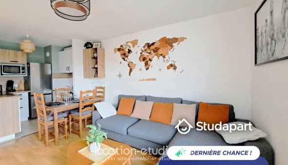Logement étudiant T3 &agrave; Saint André lez Lille (59350)