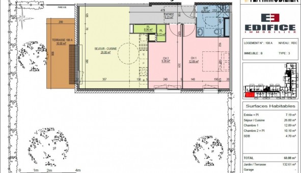 Logement �tudiant T3 &agrave; Saint Apollinaire (21850)
