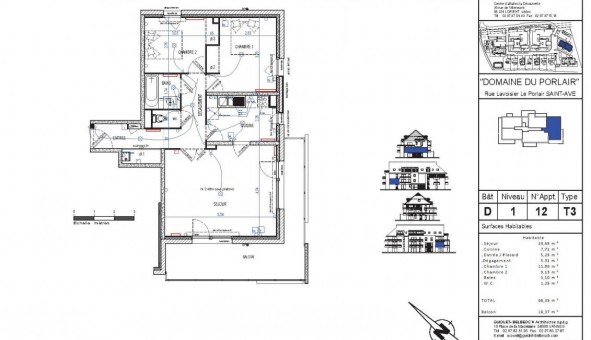 Logement tudiant T3 à Saint Av (56890)