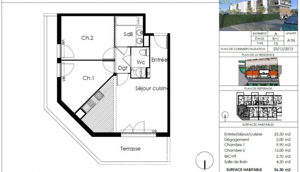 Logement tudiant T3 à Saint Cyprien (66750)