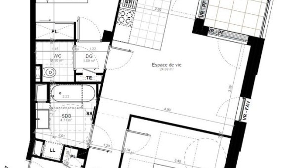 Logement �tudiant T3 &agrave; Saint Cyr l'�cole (78210)