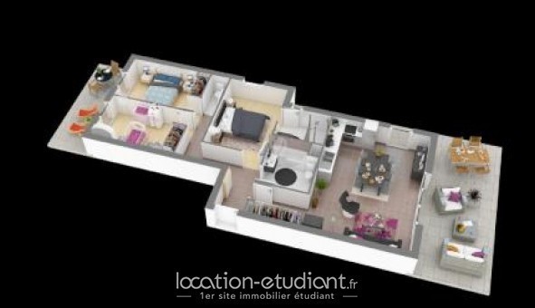 Logement tudiant Location T3 Vide Saint Cyr sur Mer (83270)