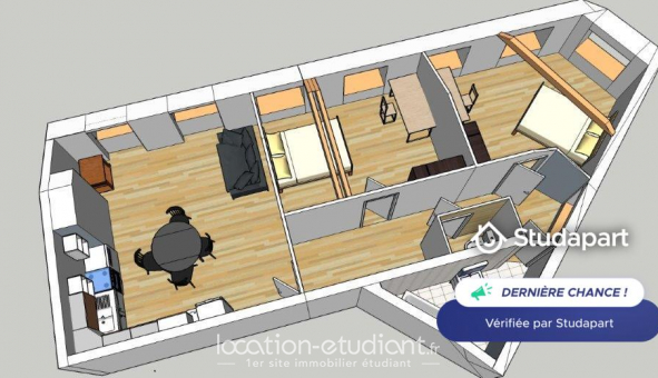 Logement tudiant T3 à Saint tienne (42100)