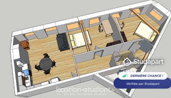 Logement tudiant T3 à Saint tienne (42100)