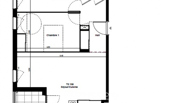 Logement �tudiant T3 &agrave; Saint Fons (69190)