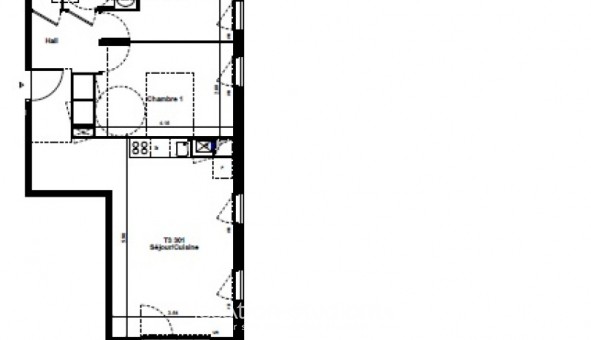 Logement �tudiant T3 &agrave; Saint Fons (69190)