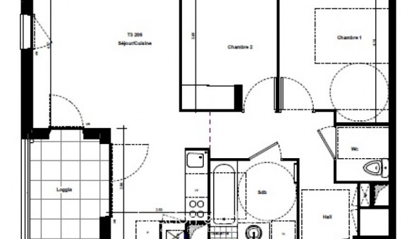 Logement �tudiant Location T3 Vide Saint Fons (69190)