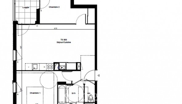 Logement �tudiant Location T3 Vide Saint Fons (69190)