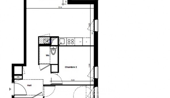 Logement �tudiant T3 &agrave; Saint Fons (69190)
