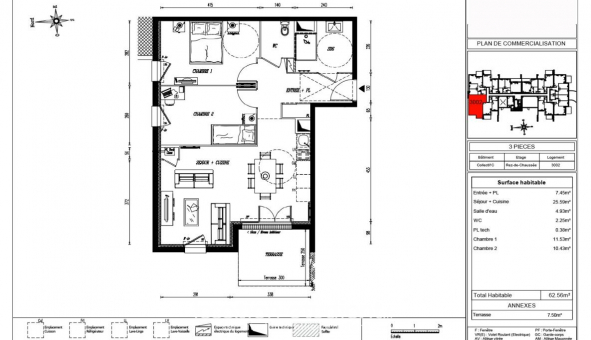Logement �tudiant T3 &agrave; Saint Gilles Croix de Vie (85800)