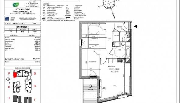 Logement tudiant T3 à Saint Herblain (44800)