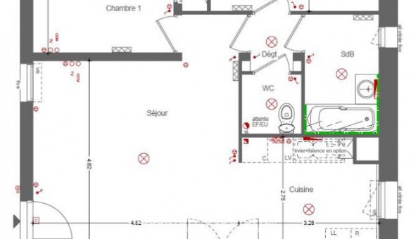 Logement �tudiant T3 &agrave; Saint Herblain (44800)