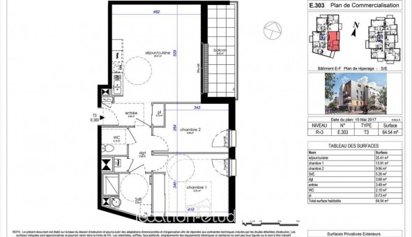 Logement tudiant T3 à Saint Jean de la Ruelle (45140)
