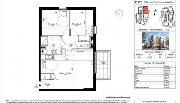 Logement �tudiant T3 &agrave; Saint Jean de la Ruelle (45140)