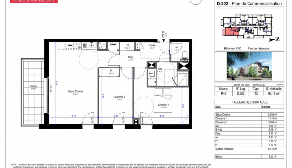 Logement �tudiant Location T3 Vide Saint Jean de la Ruelle (45140)