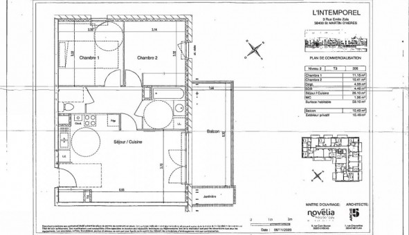 Logement tudiant T3 à Saint Martin d'Hres (38400)