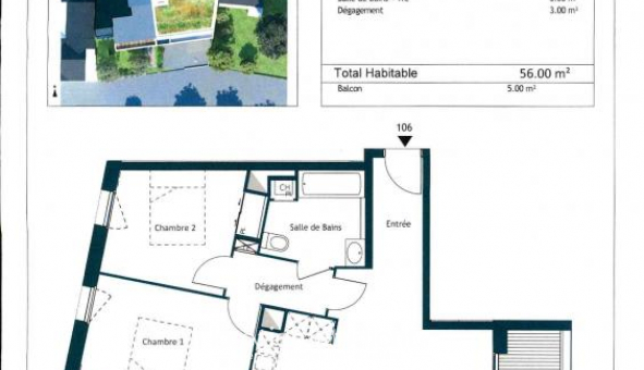 Logement tudiant T3 à Saint Nazaire (44600)