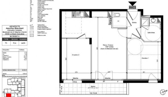 Logement tudiant Location T3 Vide Saint Nazaire (44600)