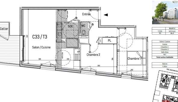 Logement �tudiant T3 &agrave; Saint Nazaire (44600)