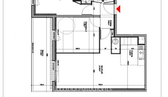 Logement �tudiant T3 &agrave; Saint Nazaire (44600)