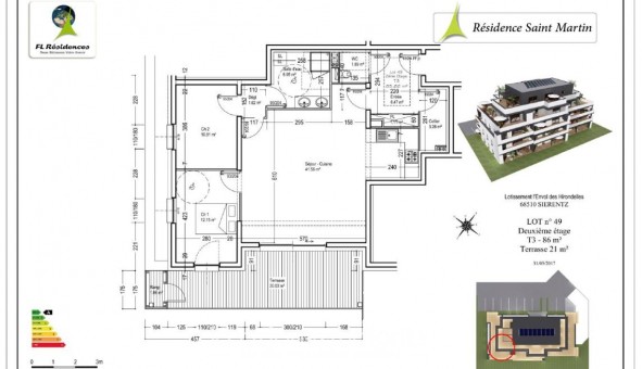 Logement �tudiant T3 &agrave; Sierentz (68510)