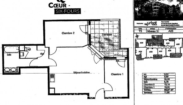 Logement �tudiant T3 &agrave; Six Fours les Plages (83140)
