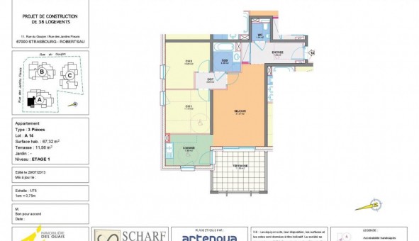 Logement tudiant T3 à Strasbourg (67000)
