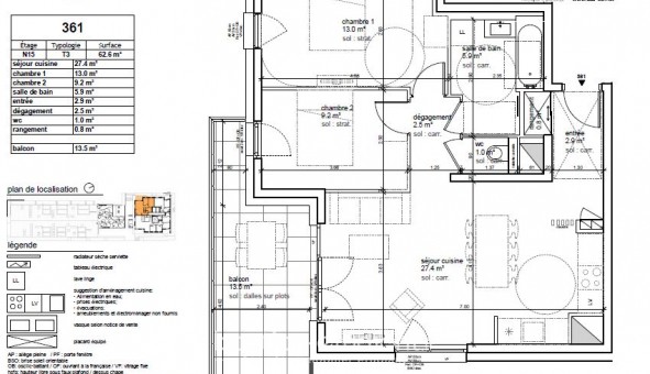 Logement tudiant T3 à Strasbourg (67000)