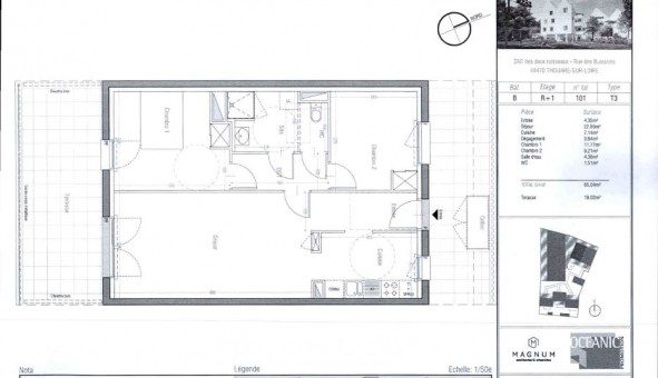 Logement tudiant T3 à Thouar sur Loire (44470)