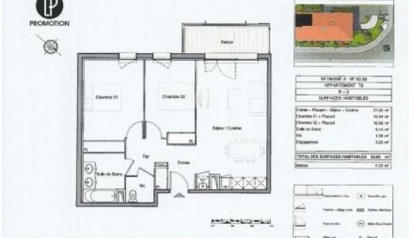 Logement tudiant T3 à Toulouse (31500)