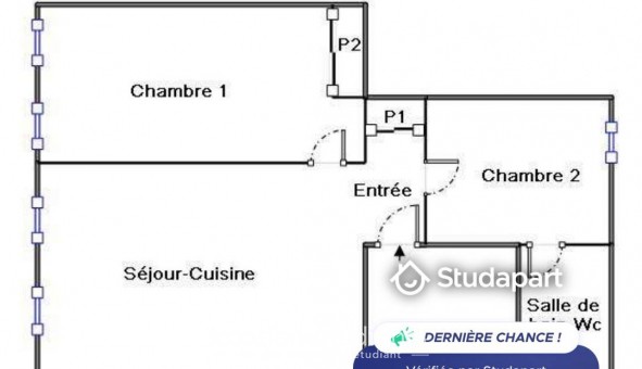 Logement tudiant T3 à Toulouse (31500)