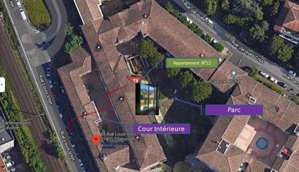 Logement �tudiant T3 &agrave; Toulouse (31500)