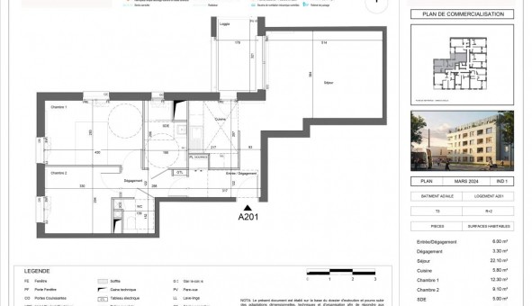 Logement tudiant T3 à Tours (37000)