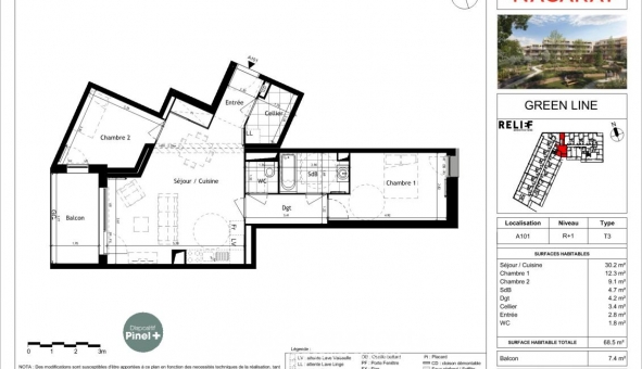 Logement �tudiant T3 &agrave;  ()