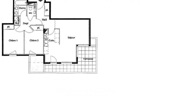 Logement �tudiant T3 &agrave; Valence (26000)