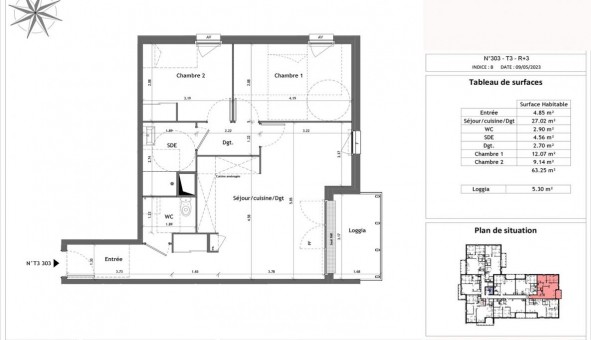 Logement tudiant T3 à Vernon (27200)