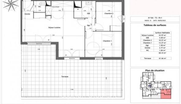 Logement tudiant T3 à Vernon (27200)